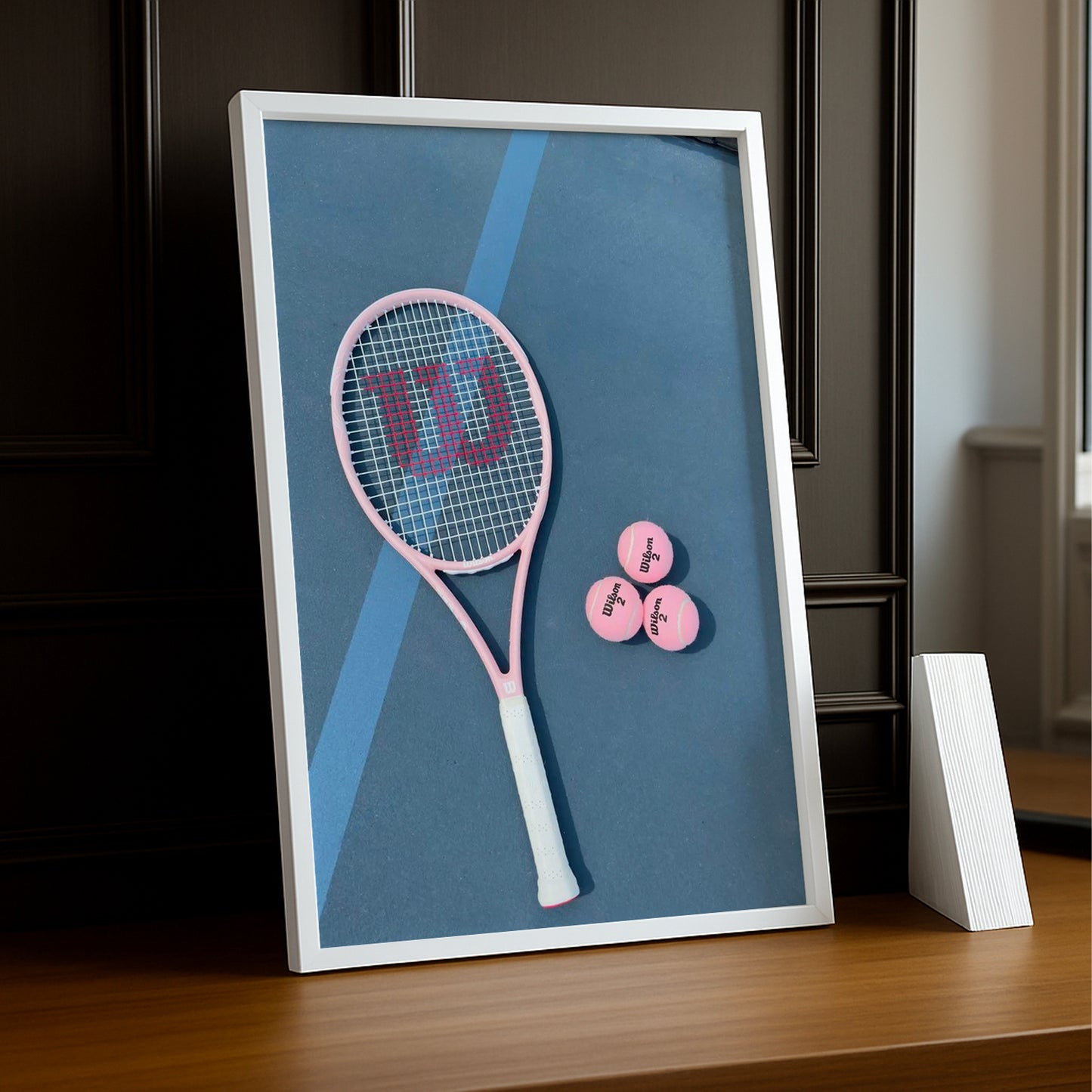 Poster Photo Tennis - Wilson Rose