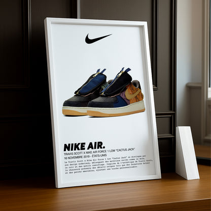 Travis Scott x Nike Air Force 1 Low Cactus Jack Fotorahmen 