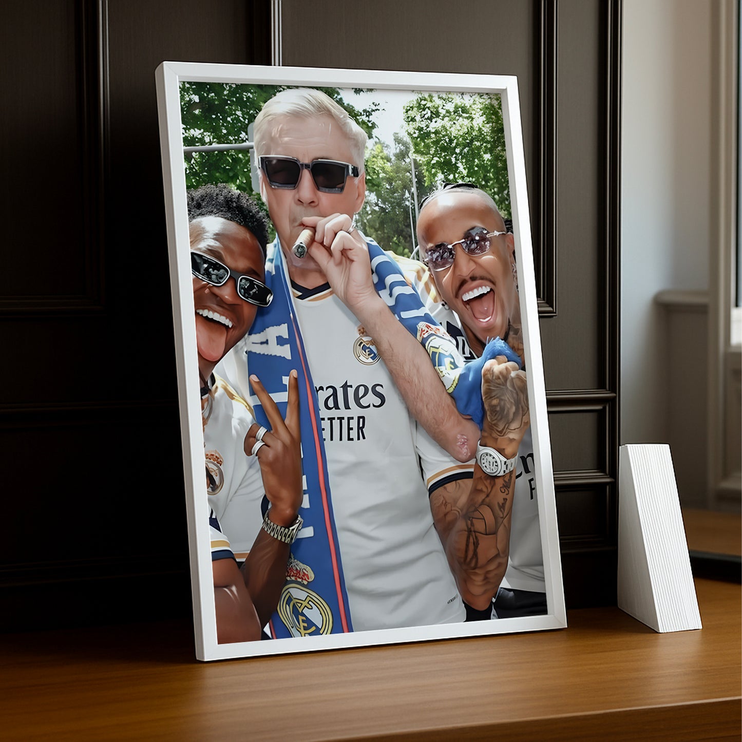 Cadre photo Carlo Ancelotti Real Madrid