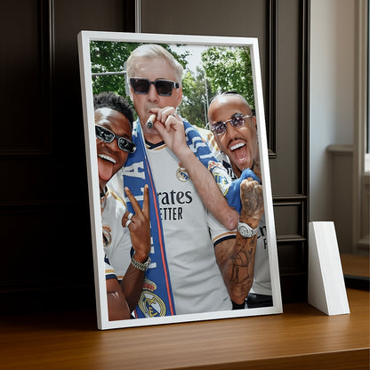 Cadre photo Carlo Ancelotti Real Madrid