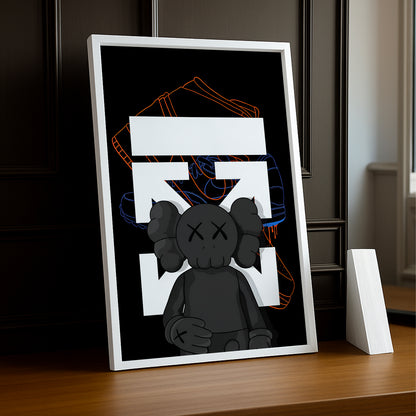 Cadre photo Off-White x Kaws