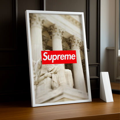 Poster Supreme - Monument Blanc