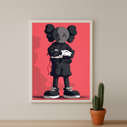 Cadre photo Kaws - Chill Attitude