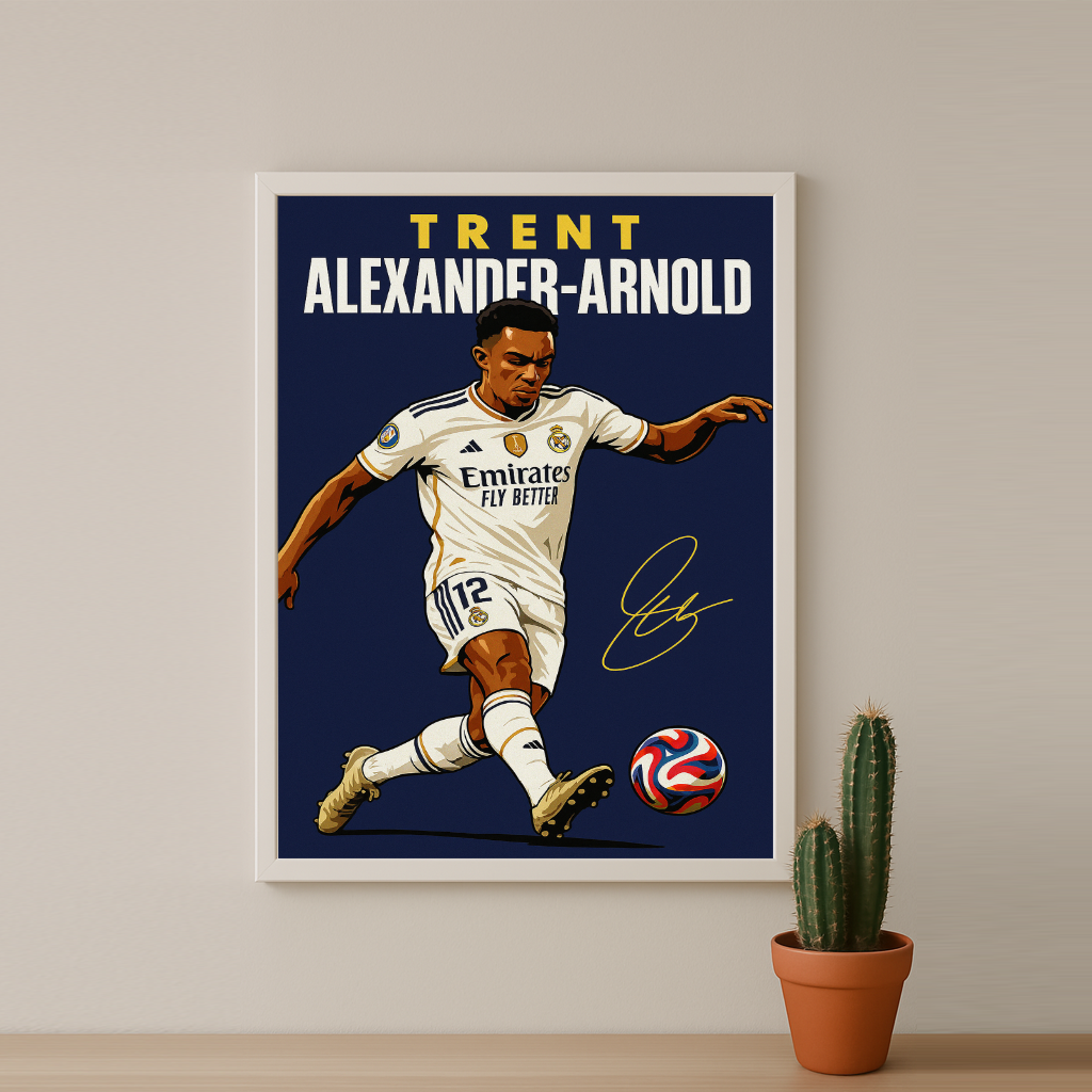 Cadre Photo Trent Alexander-Arnold Real Madrid – Affiche HD Encadrée Papier Premium