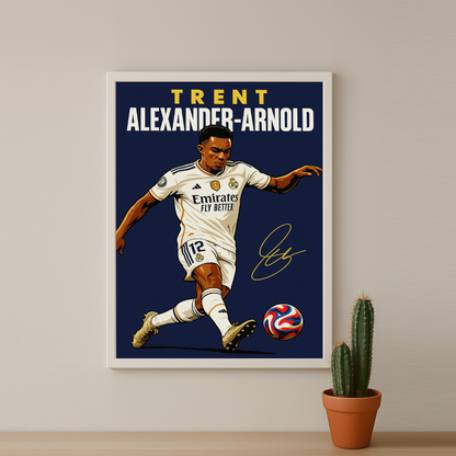Cadre Photo Trent Alexander-Arnold Real Madrid – Affiche HD Encadrée Papier Premium