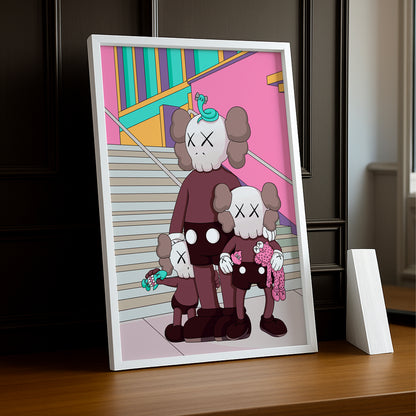 Poster Kaws illustration
