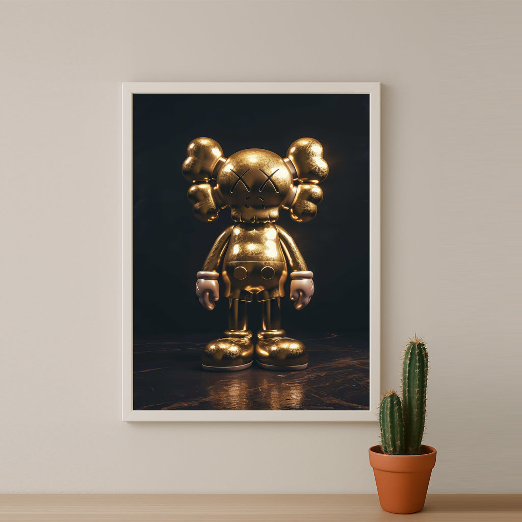 Cadre photo Kaws - Golden Companion