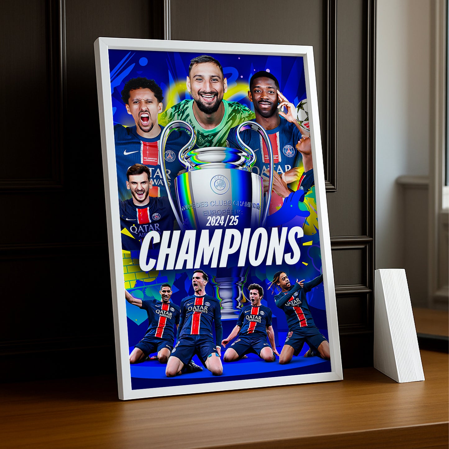 Cadre photo PSG Ligue des champions