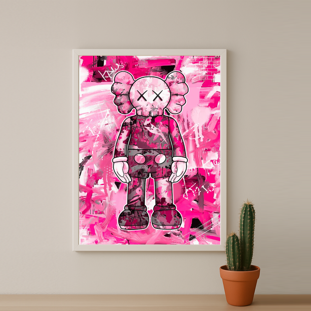 Kaws Pink Graffiti
