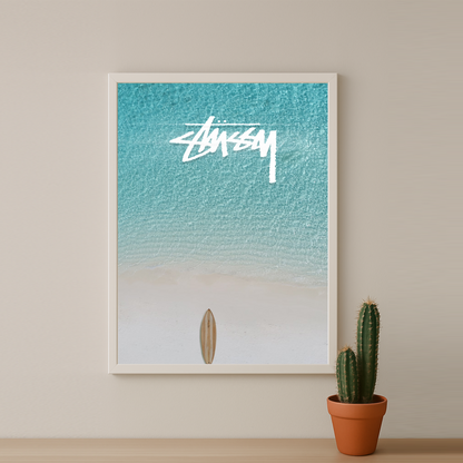 Cadre photo Stüssy - Light Blue Ocean
