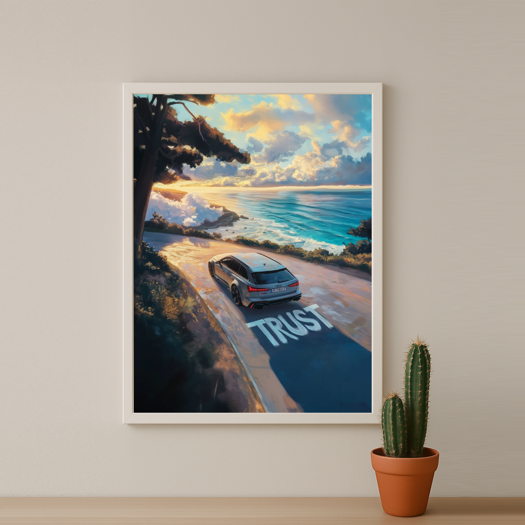 Audi RS6 Gris nardo - Poster