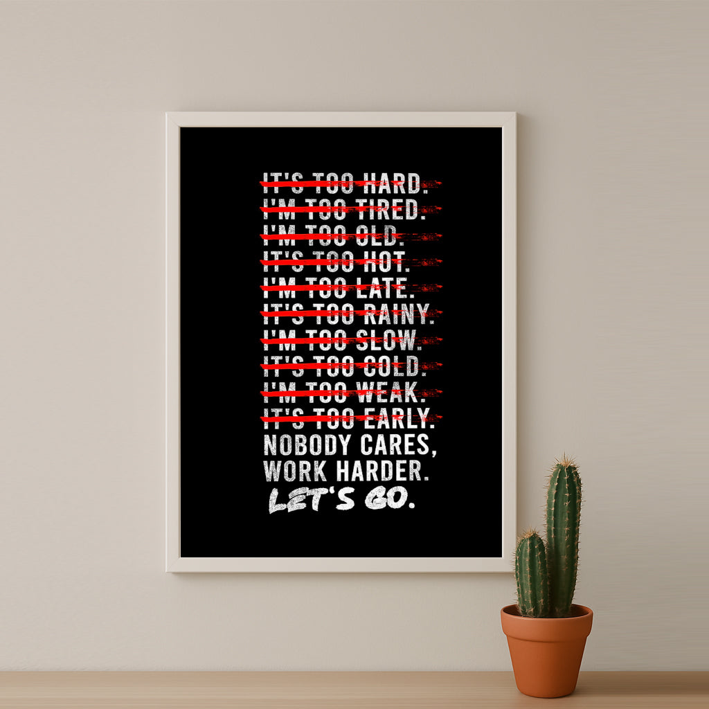 Cadre photo Motivation - Work Harder