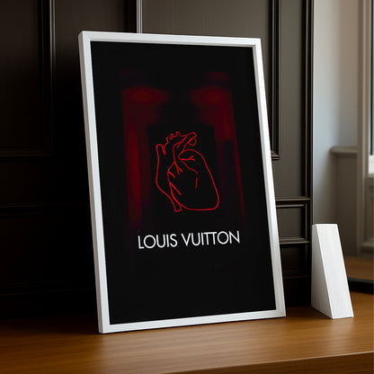 Cadre photo Louis Vuitton - Cœur