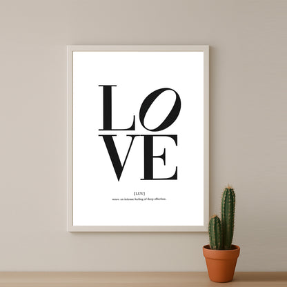 Cadre photo Citation - Love