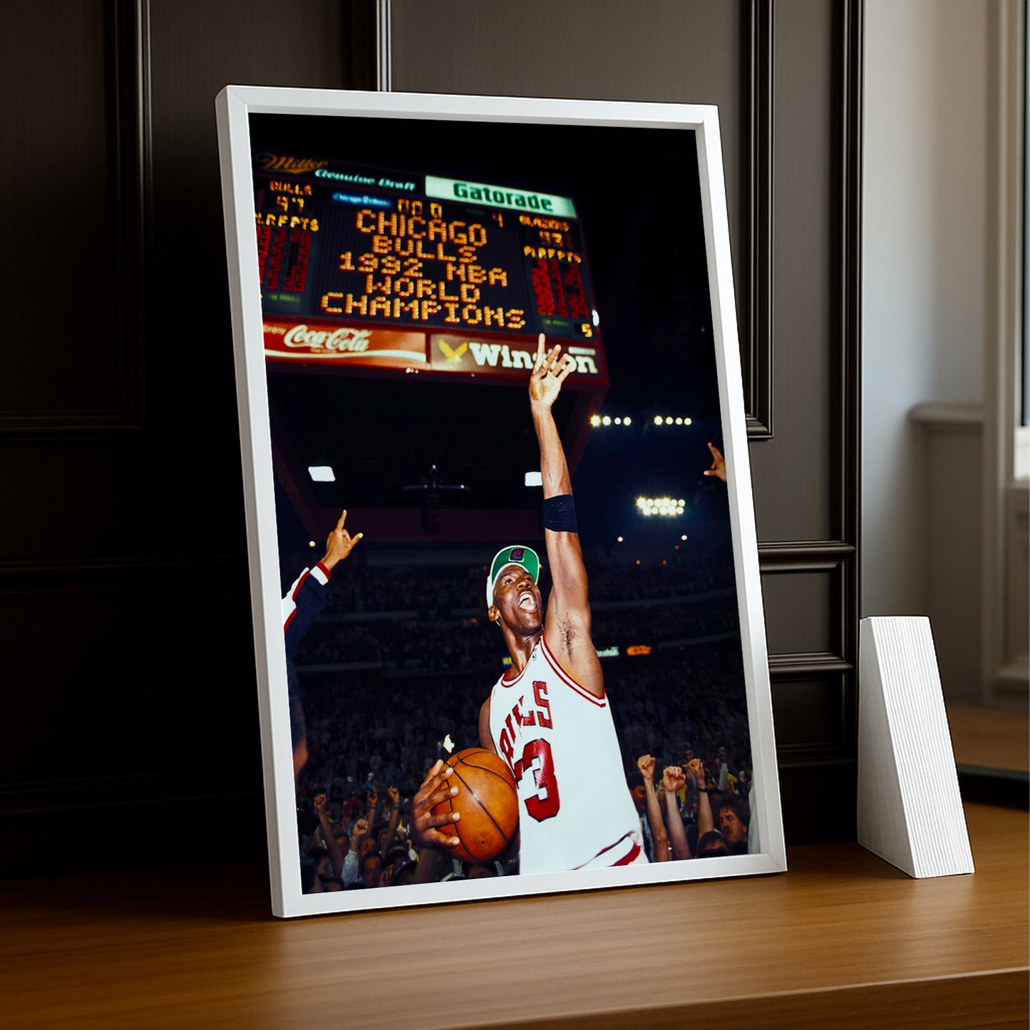 Cadre photo NBA - Michael Jordan World Champions