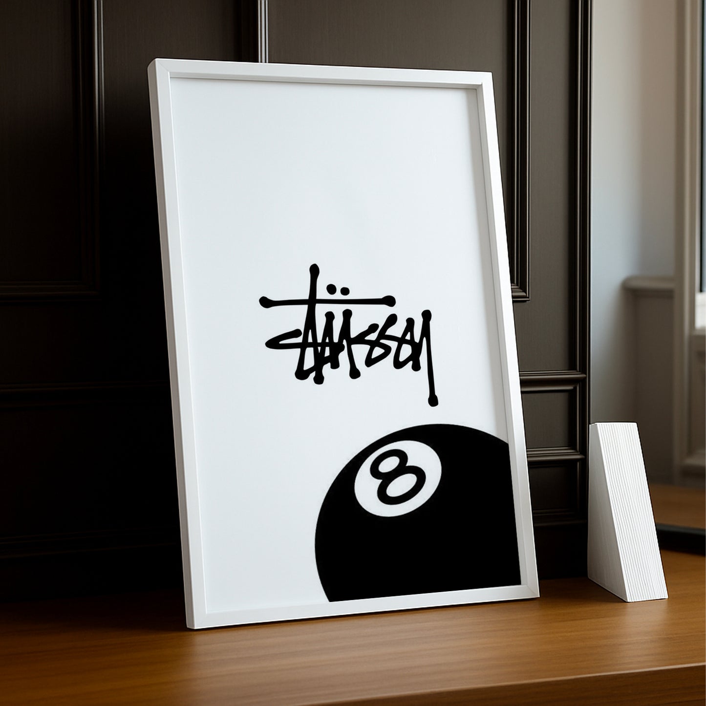 Cadre photo Stüssy 8 blanc