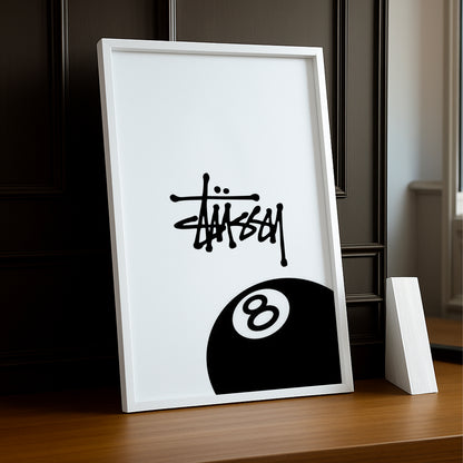 Cadre photo Stüssy 8 blanc