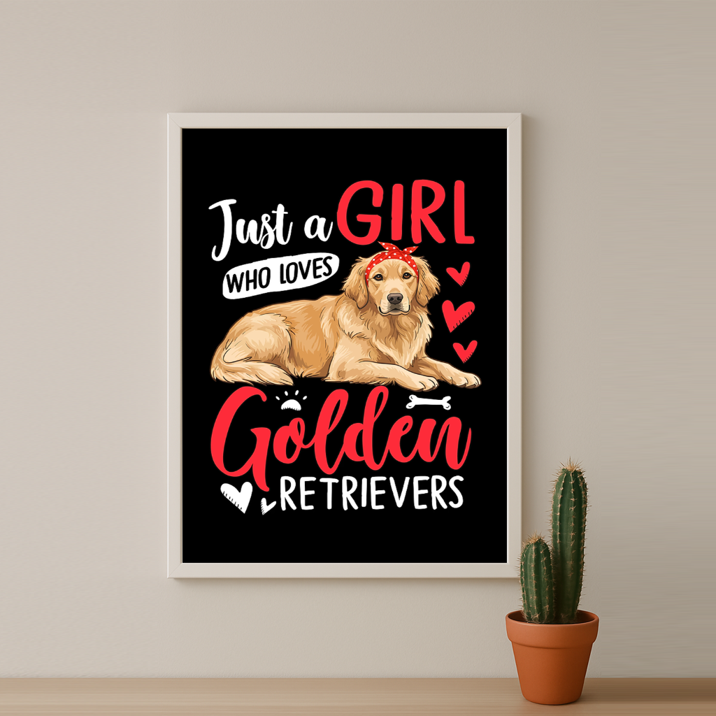 Golden Retrievers - Poster