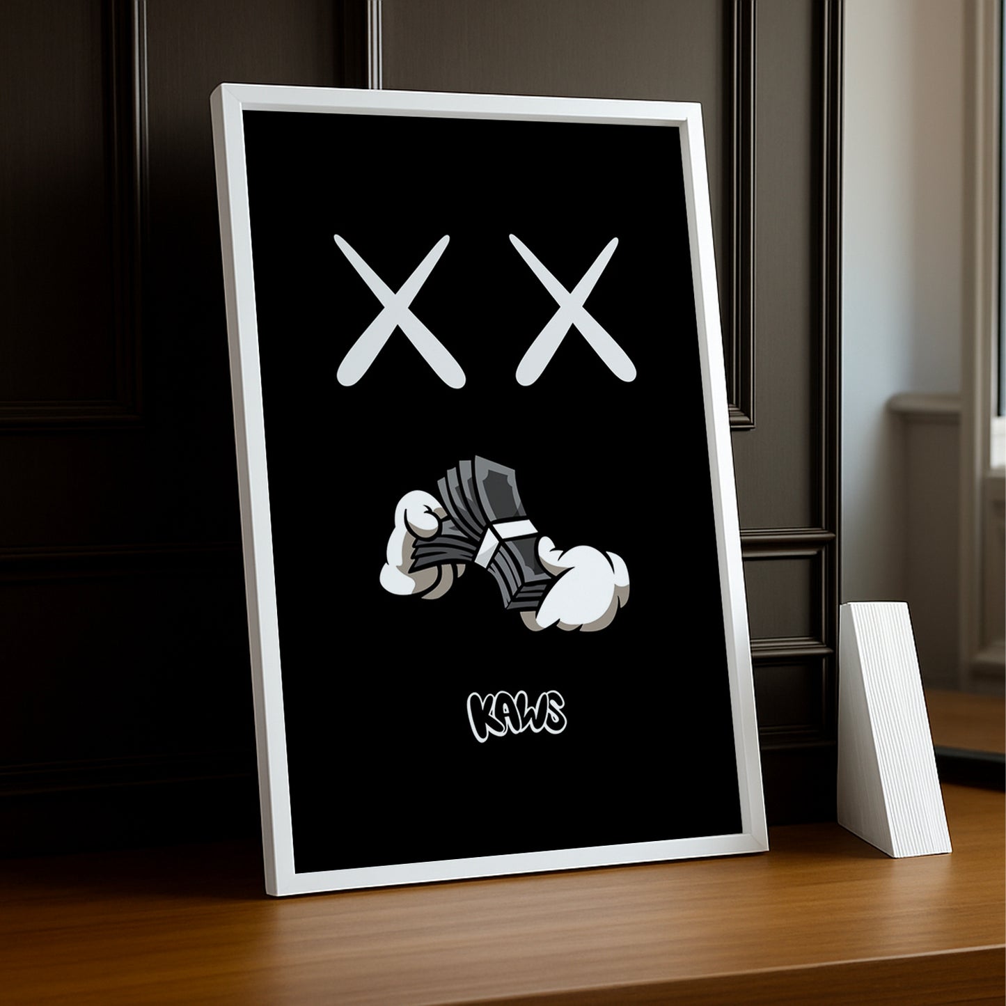 Cadre photo Kaws Dollars