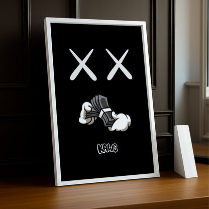 Cadre photo Kaws Dollars