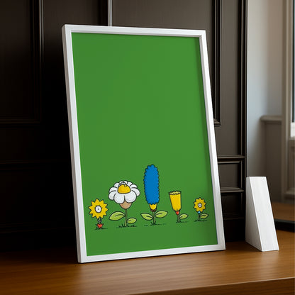 Cadre Photo Les Simpsons - Flowers Family