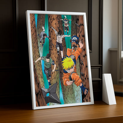 Cadre Photo Naruto - Team 7 Training
