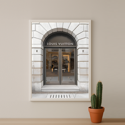 Cadre photo Louis Vuitton magasin