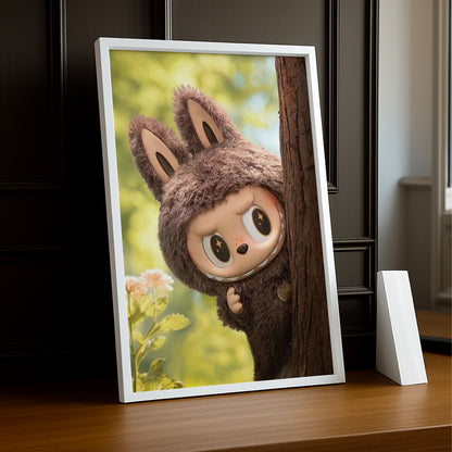 Poster Labubu - Cache-cache
