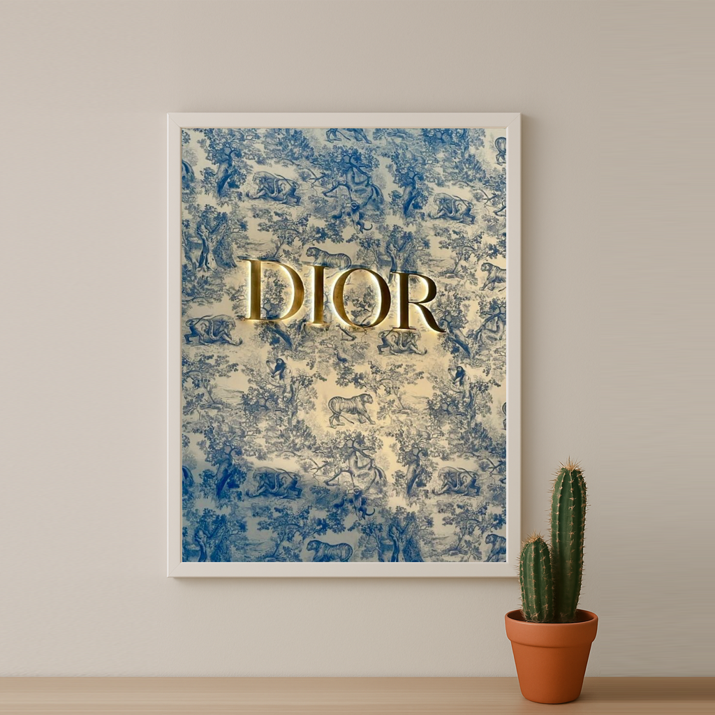 Cadre photo Dior Logo Gold
