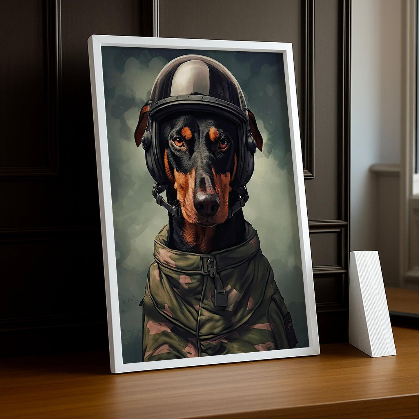 Cadre Photo Chien - Soldat
