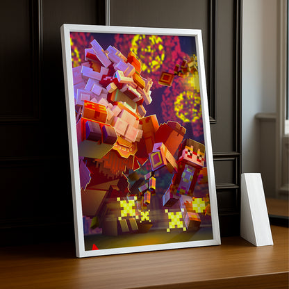 Cadre photo Minecraft - Nouvel an Lunaire