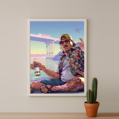 Poster Grand Theft Auto VI - Cal Hampton