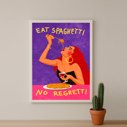 Cadre photo Citation - Eat Spaghetti