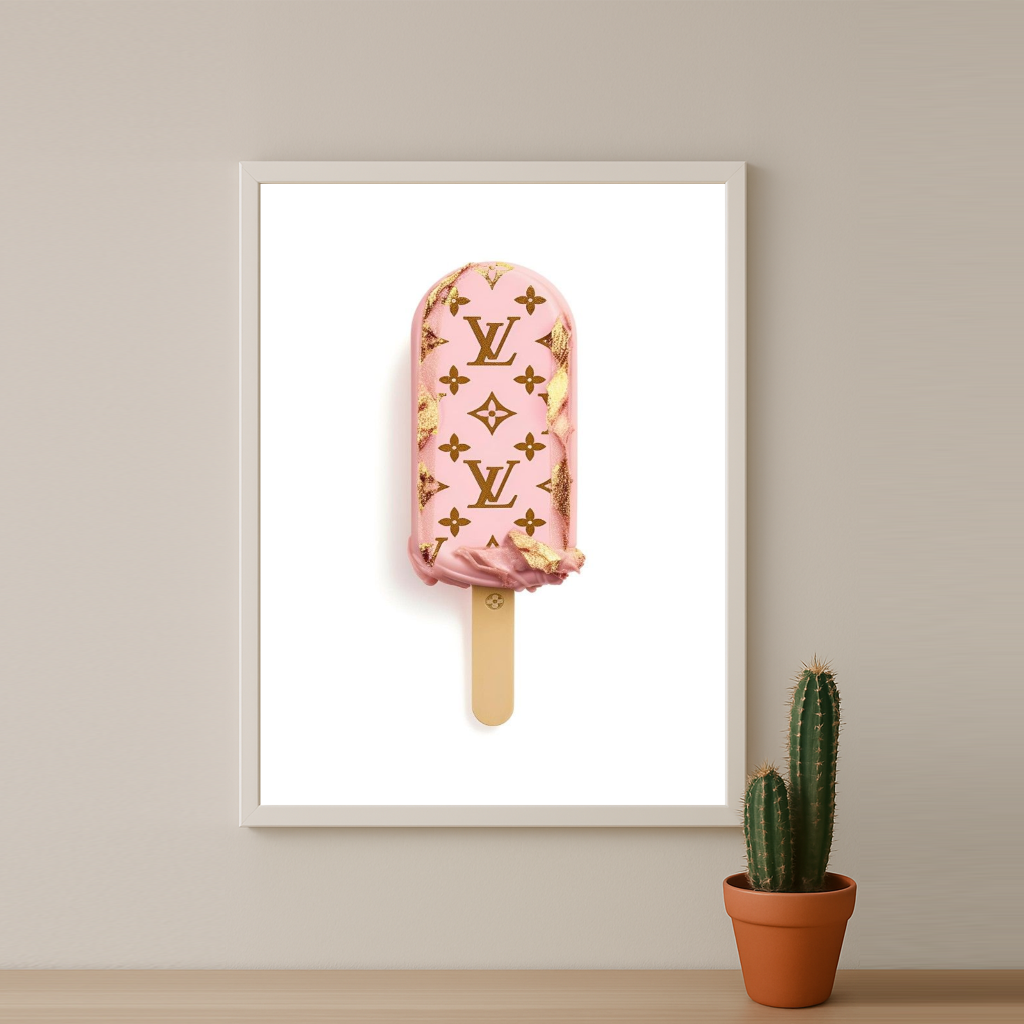 Cadre photo Louis Vuitton Glace dorée