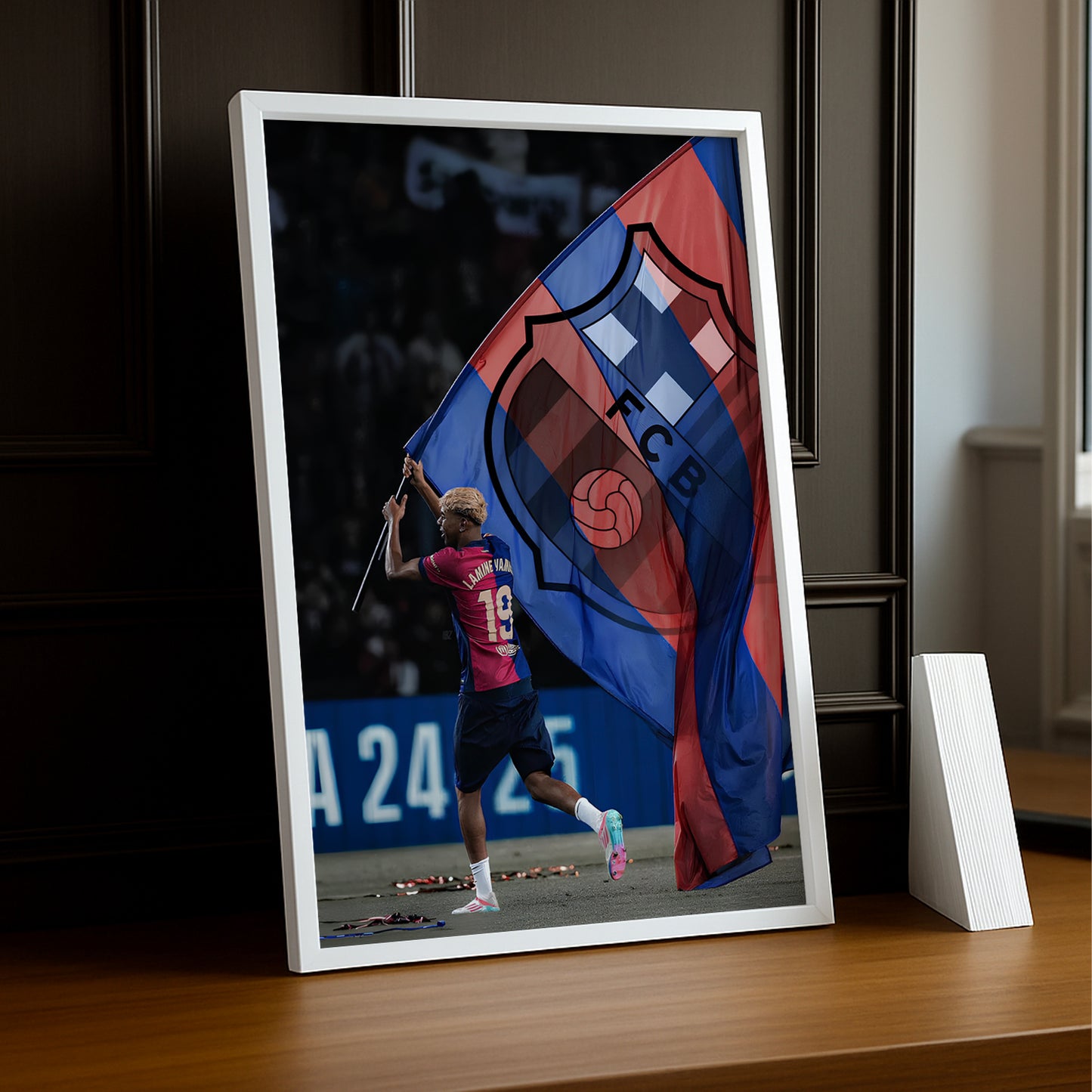 Poster encadrée FC Barcelone - Lamine Yamal FCB