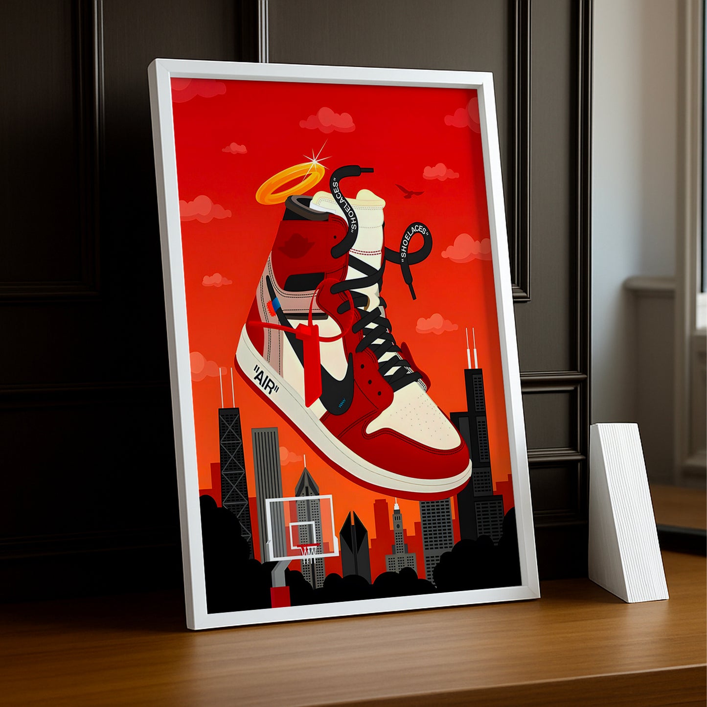 Cadre photo Air Jordan 1 Chicago x Off-White