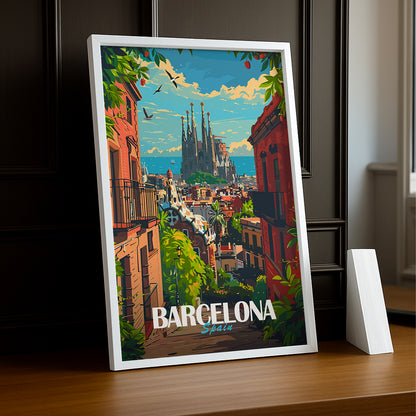 Cadre photo Barcelona Spain