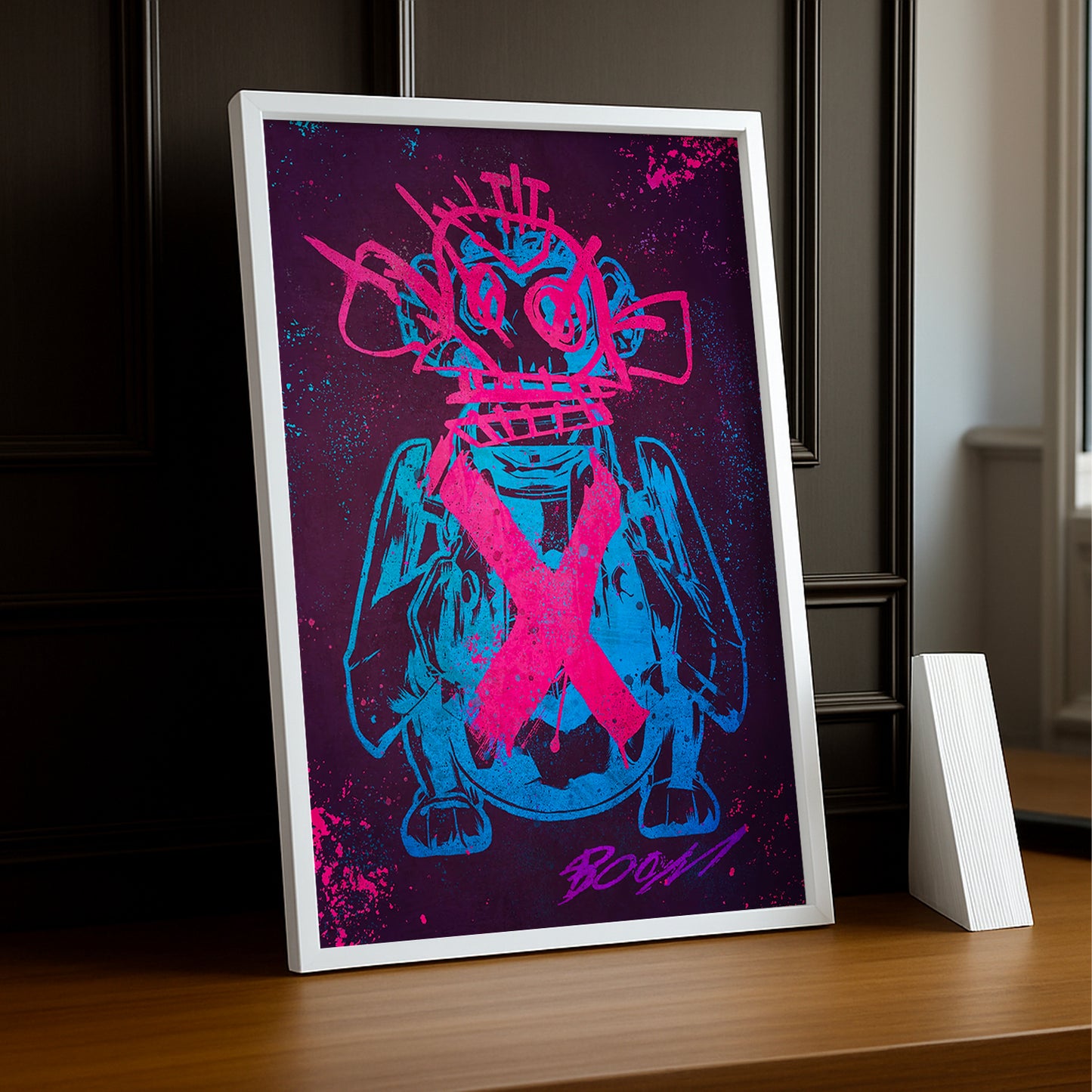 Cadre photo Monkey Graffiti Arcane