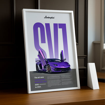 Poster Voitures - Lamborghini Aventador SVJ