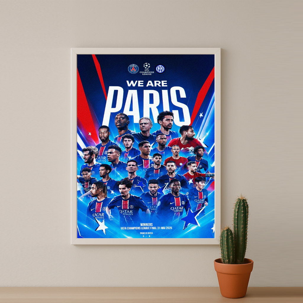 Cadre photo Paris Saint-Germain Champion LDC