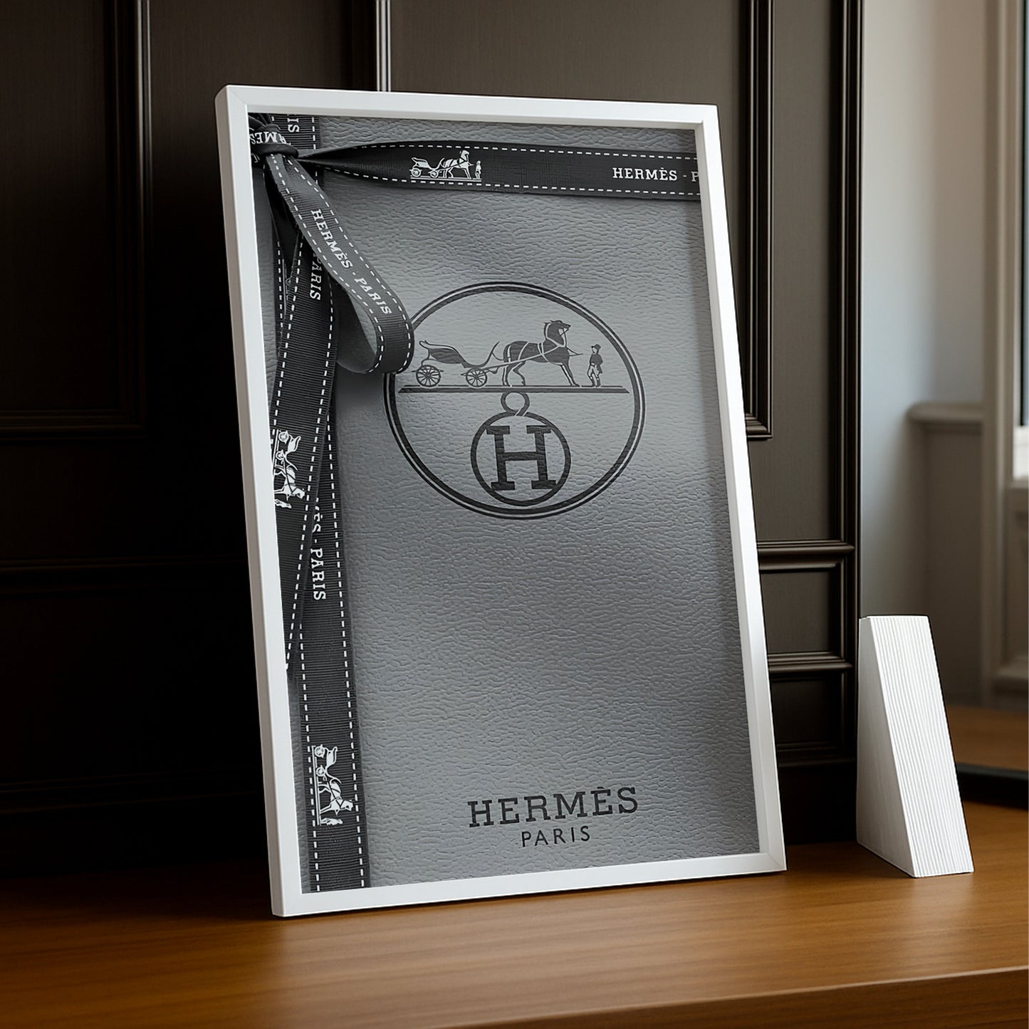 Cadre photo Hermès - Boite grise