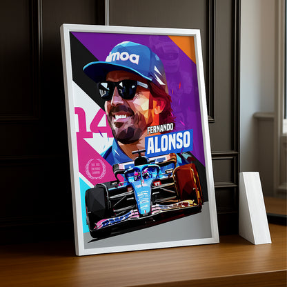 Cadre photo Fernando Alonso Formula 1