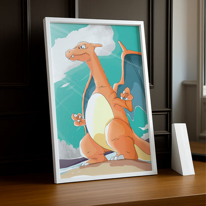 Cadre photo de Dracaufeu Pokémon