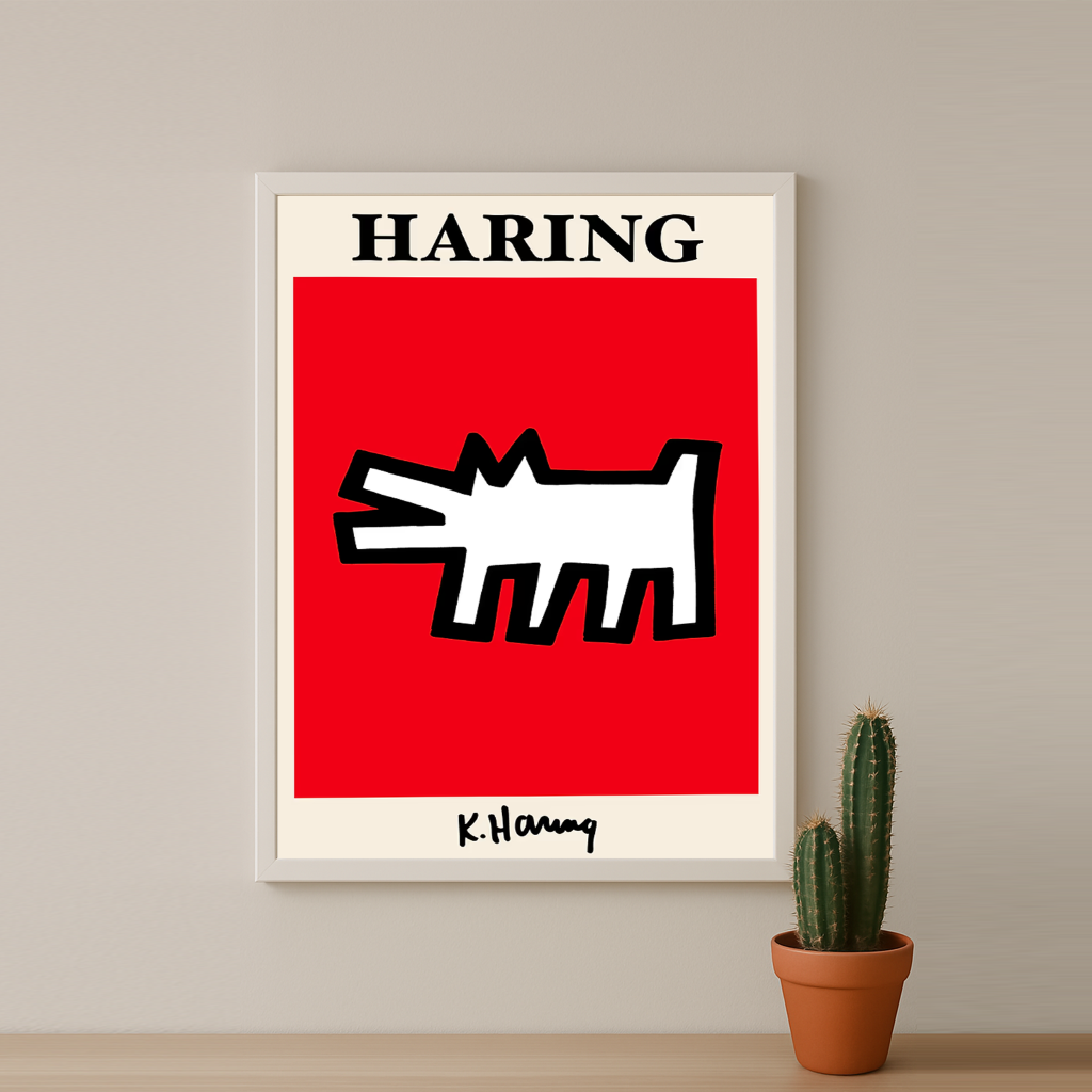 Cadre photo Keith Haring Dog