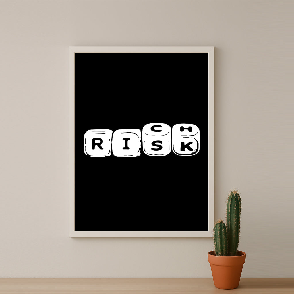 Cadre photo Motivation - Risk, Rich
