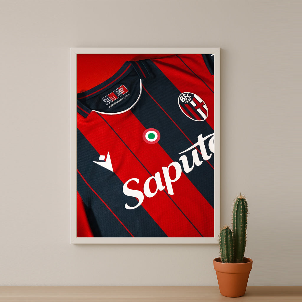 Poster Maillot Football - Bologna Kit 25-26