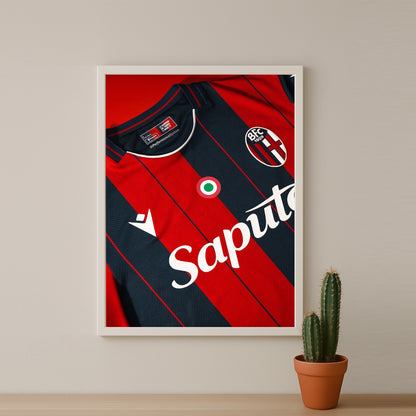 Poster Maillot Football - Bologna Kit 25-26