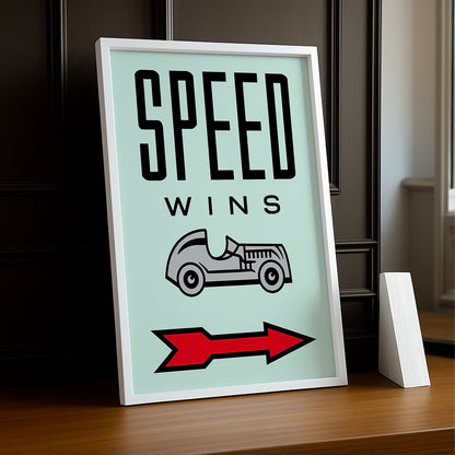 Speed Wins Monopoly - Cadre photo