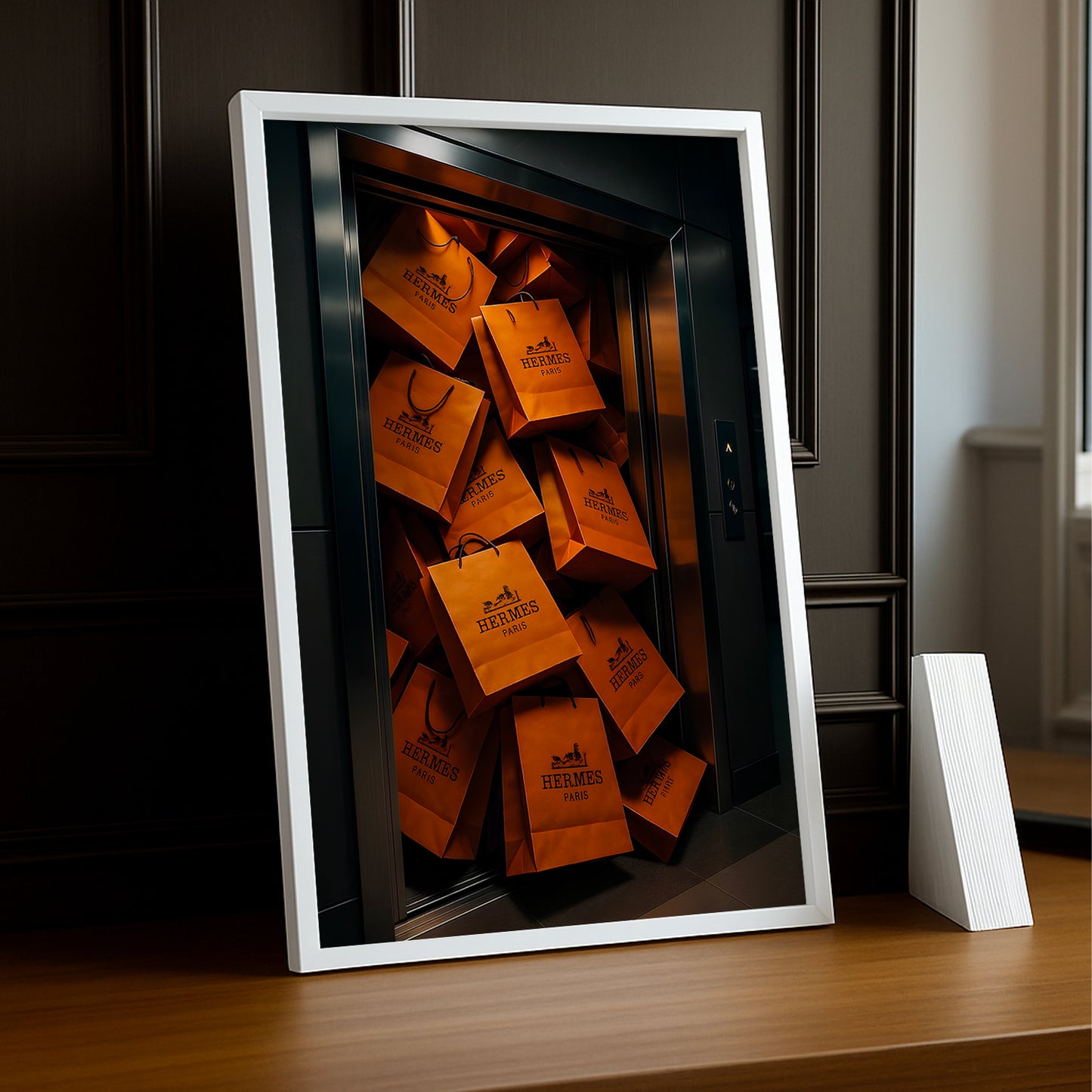 Cadre photo Hermès - Ascenseur Sac