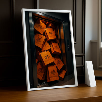 Cadre photo Hermès - Ascenseur Sac